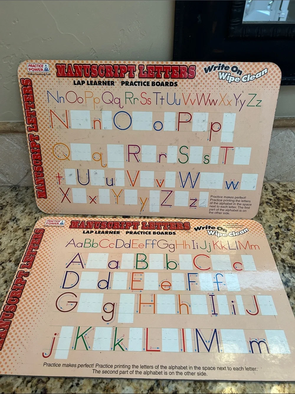 Manuscript Letters Lap Learner Practice Board – Alphabet Tracing